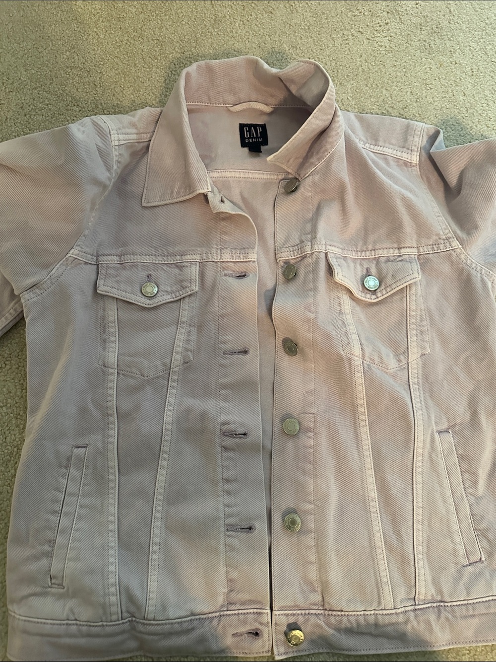 GAP Light Pink Denim Trucker Jacket